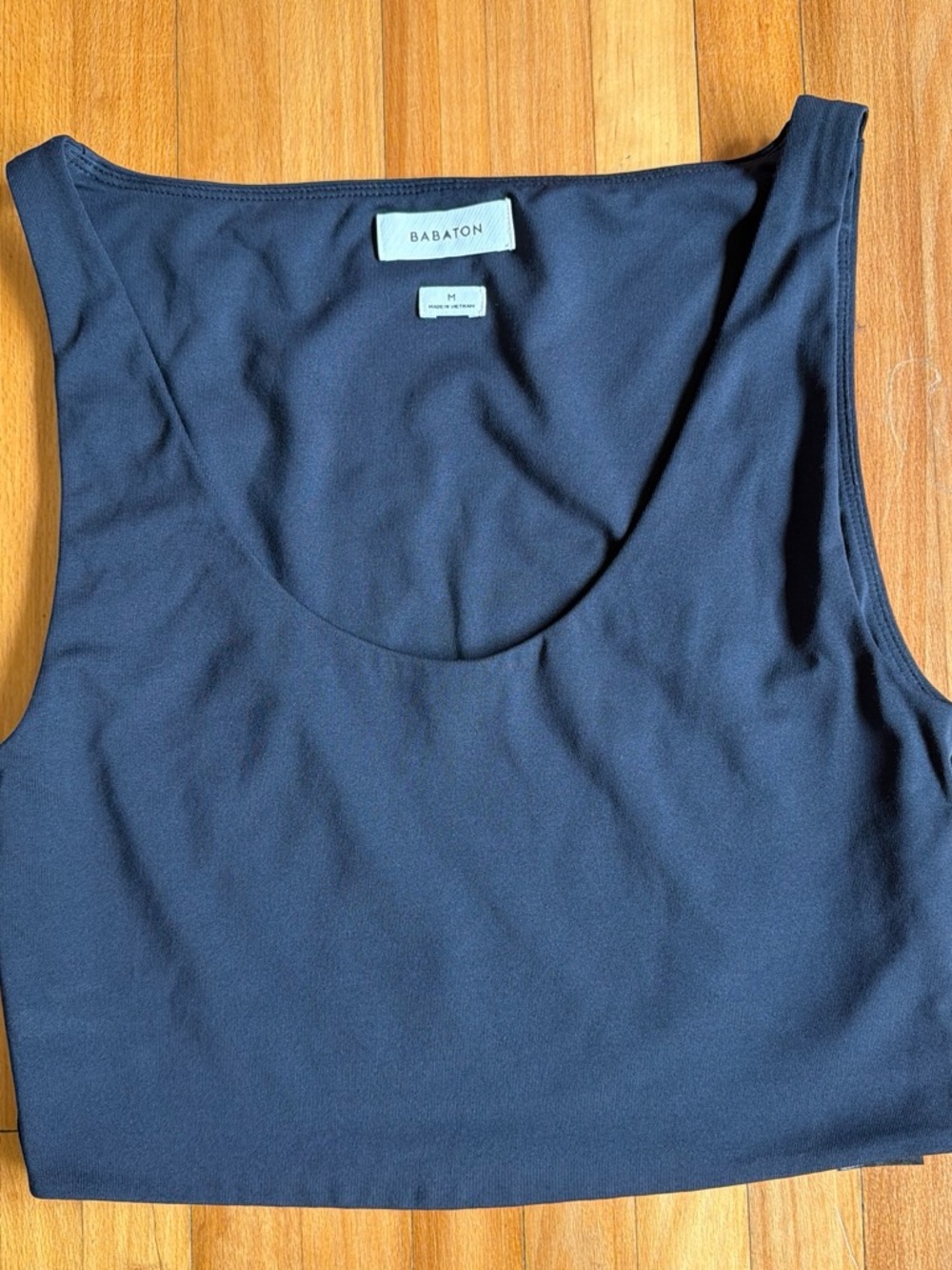 Babaton Dark Navy Scoop Neck Tank